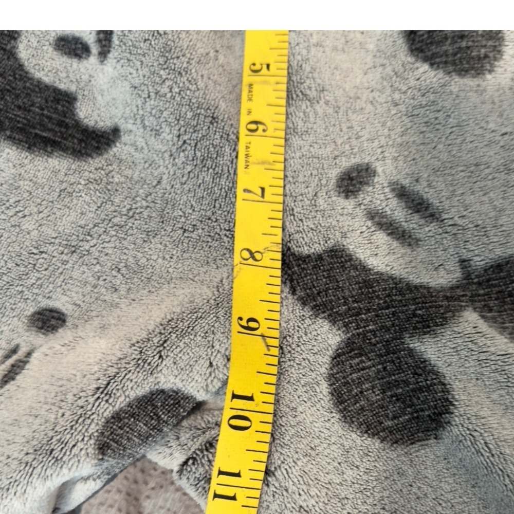 Disney Mickey Mouse Lounge Joggers Women's M Gray Cozy Fleece Pajama Pants - Picture 6 of 7